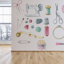 Hand Sewing Wallpaper