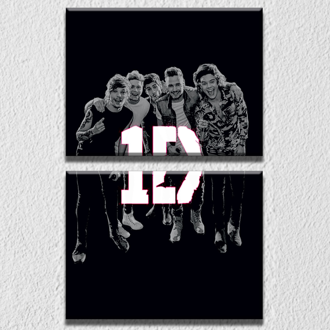 One Direction Band Logo Wall Art, Set Of 2