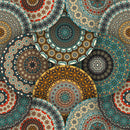Circle Mandala Art Self Adhesive Sticker For Refrigerator