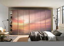 Sunset Scean Self Adhesive Sticker For Wardrobe