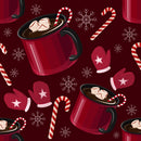 Brown Cup Chocolate Self Adhesive Sticker For Refrigerator