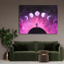 Girl And Moon Phases