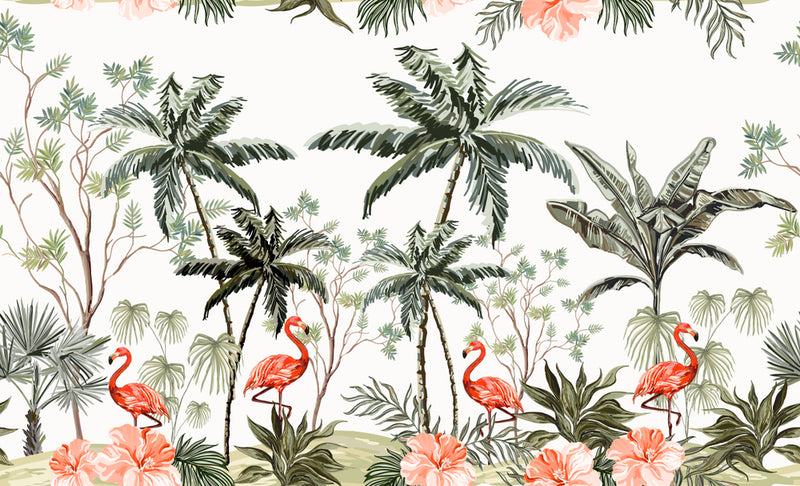 Flamingo Tree Wallpaper