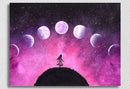 Girl And Moon Phases