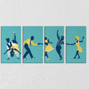 Dancing Couples Set Of 4