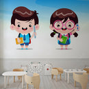 Students Vector School Wallpaper