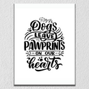Pawprints On Our Hearts Wall Art