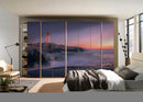 Lighthouse In Open Sky Self Adhesive Sticker For Wardrobe