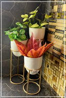 Metal Planters Oval Shaped