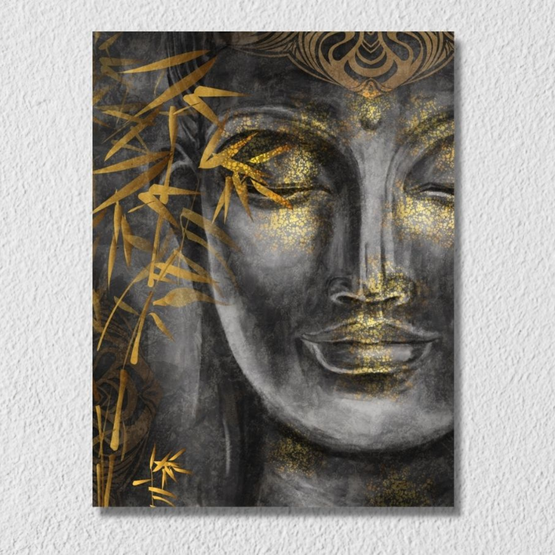 Grey And Black Buddha