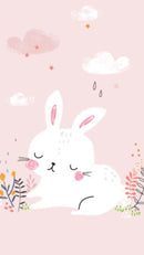 Cute Bunny Anime Self Adhesive Sticker For Refrigerator