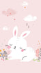 Cute Bunny Anime Self Adhesive Sticker For Refrigerator