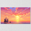 Sunset And Sunrise Wall Art 16