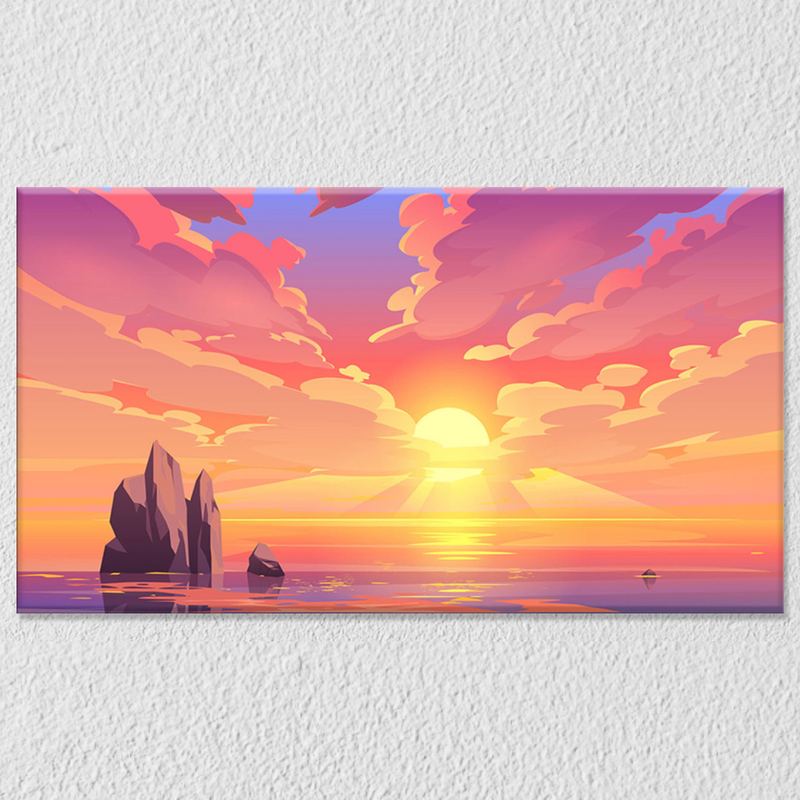 Sunset And Sunrise Wall Art 16