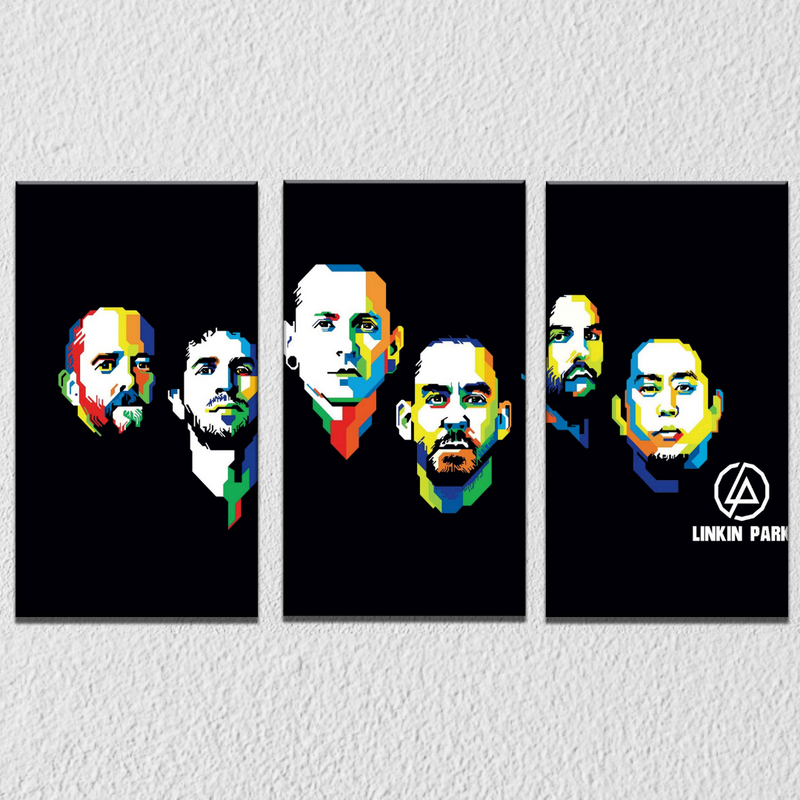 Linkin Park Music Symbols Wall Art, Set Of 2