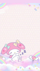 Bunny In Pink Anime Self Adhesive Sticker For Refrigerator
