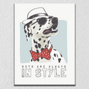 Dog In Style Wall Art