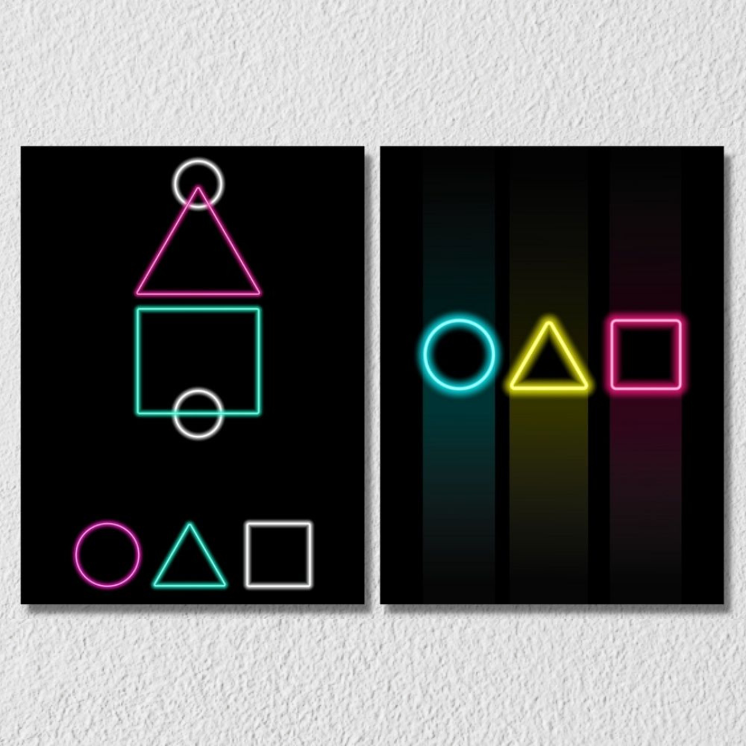 Squid Game Wall Art, Set Of 2
