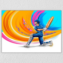 Cricket Batsman Wall Art