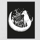 I Woof You To The Moon And Back Wall Art