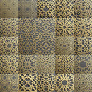 Gray Gold 3D Art Design Self Adhesive Sticker For Cabinet
