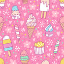 Ice Creams Art Self Adhesive Sticker For Refrigerator