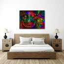 Multicolour Buddha Face