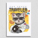 The Space Traveler Cat Art
