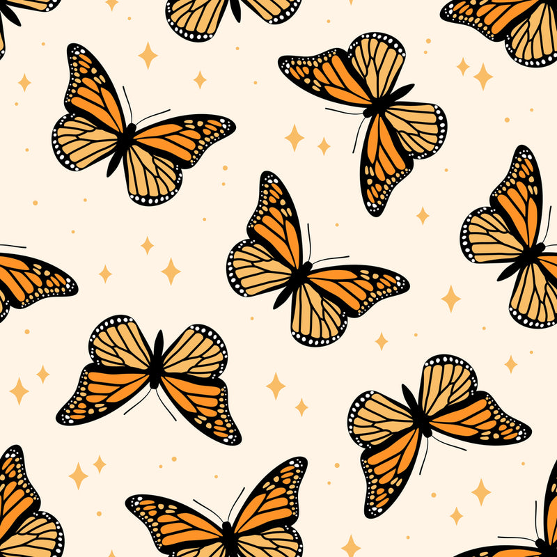 Orange Butterfly Wallpaper