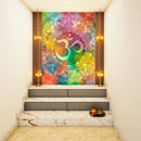 Om In Mandala Art Self Adhesive Sticker Poster