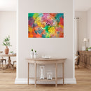 Om In Mandala Art Self Adhesive Sticker Poster