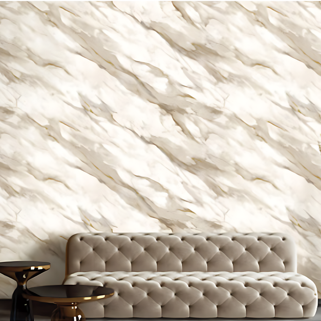 Steps Slant Marble Effect Wallpaper