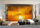 Sunset In Cloud And Sea Self Adhesive Sticker For Wardrobe