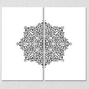 Simple Mandala Art, Set Of 2