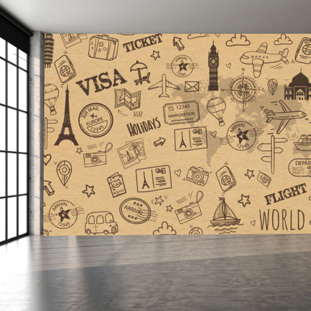 Paris Visa Ticket Wallpaper