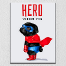 Superhero Dog Wall Art