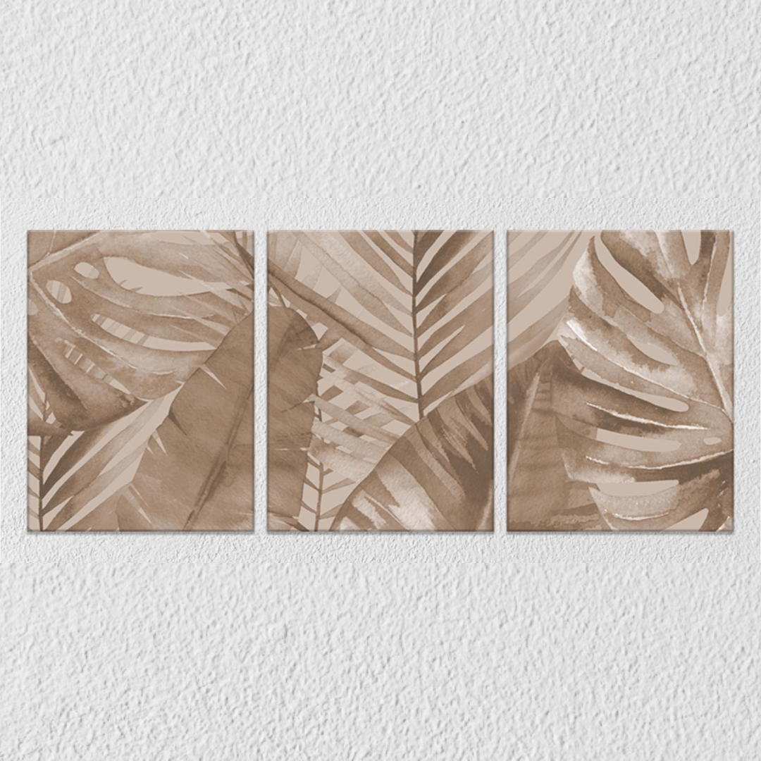 Grey Tropical, Set Of 3