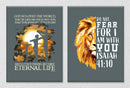 Jesus And Lion Wall Art, Set Of 2