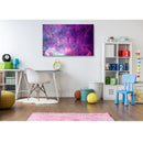 Pink Smoke Shaded Self Adhesive Sticker Poster