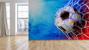 Football In The Goal Net Wallpaper