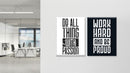 Do all thing with passion Set of 2