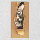 Hiding Cat Art