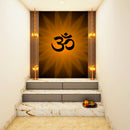 Brown Om Art Self Adhesive Sticker Poster