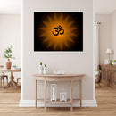 Brown Om Art Self Adhesive Sticker Poster