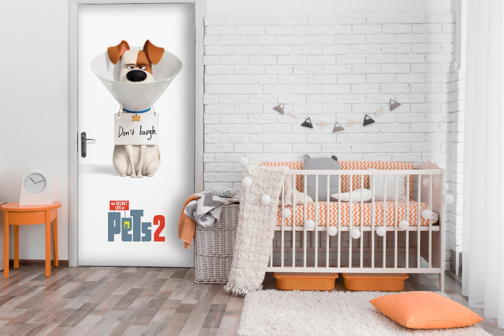 Life of Pets Anime Self Adhesive Sticker For Door