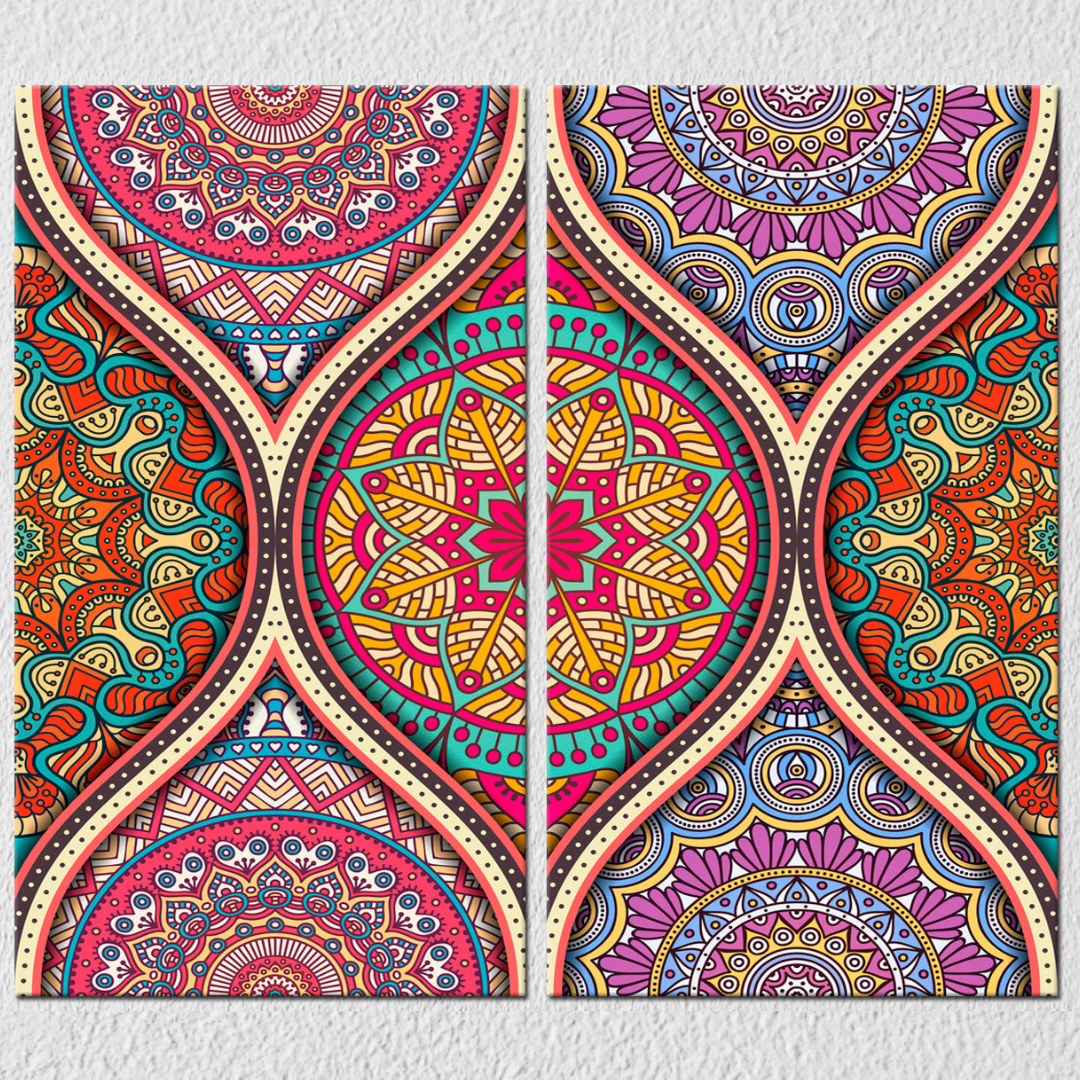 Ethnic Mandalas, Set Of 2