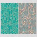 Shades Of Blue Indian Pattern, Set Of 2