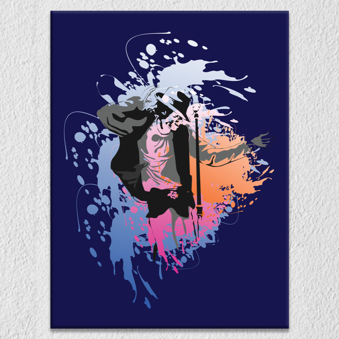 Abstract Michael Jackson Wall Art