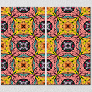 Pink Yellow Indian Pattern, Set Of 2