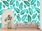 Green Leaf Pattern Customized Wallpaper